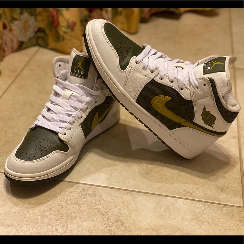 Nike Air Jordan 1 Mid Size 11 Phat Cargo Khaki